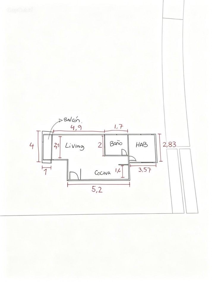 Venta Departamento 2 Ambientes Lugano C/ Balcon